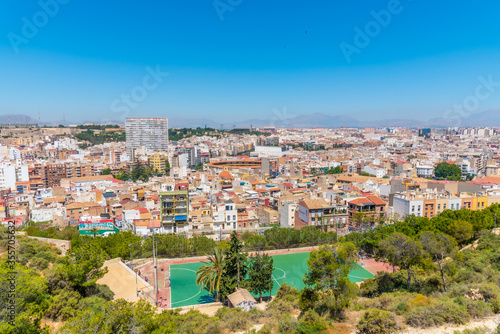 Aerial view of surburb Alicante in Spain photo