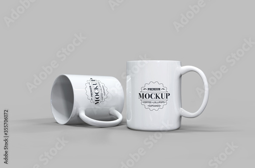Realistic Mug Mockup, Fully Editable, Easy to Replace the Artwork, Easy to Change Colour