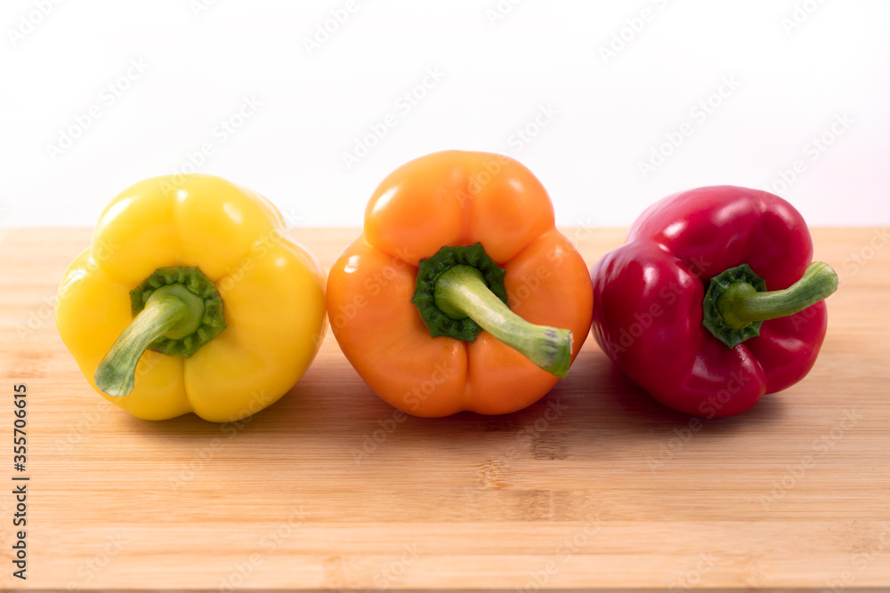 yellow, oran and red peppers yellow, oran and red peppers