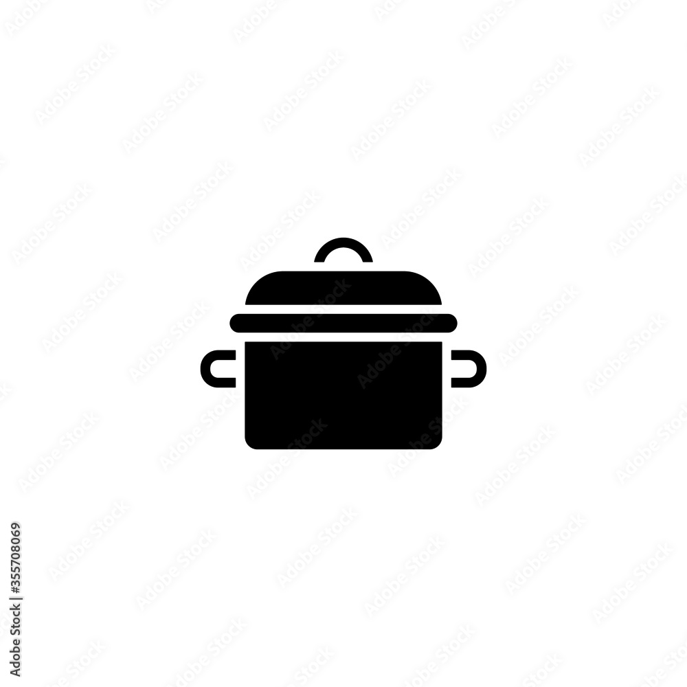 Stew vector icon in black solid flat design icon isolated on white background Stew vector icon in black solid flat design icon isolated on white background