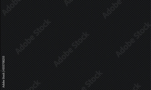 Black background. Black upholstery. Geometric pattern rhombus . Stylish texture. Eps 10 vector