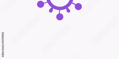 Light Purple, Pink vector texture with disease symbols.