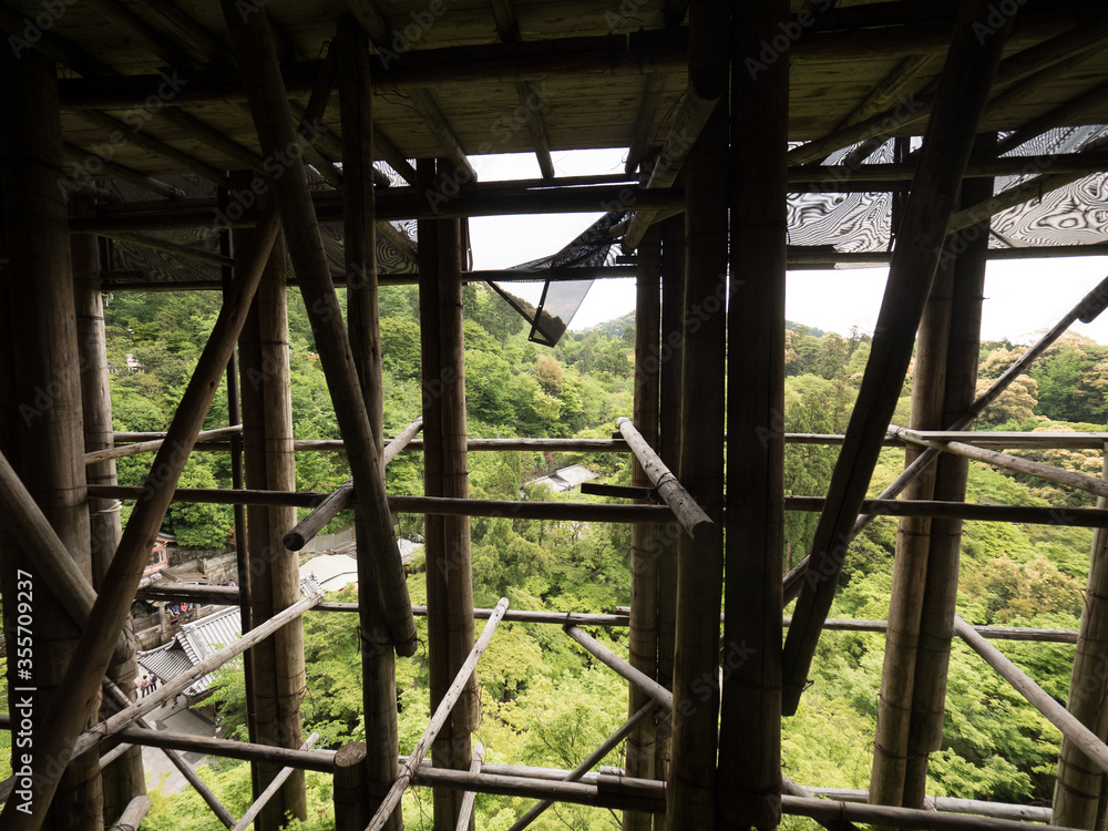 Obraz premium Templo Kiyomizudera, en Kioto, Japón