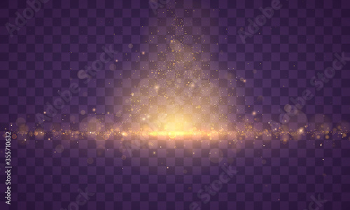 Gold yellow bokeh