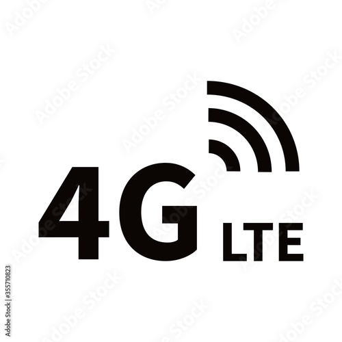 4G, 4G LTE icon vector logo template photo