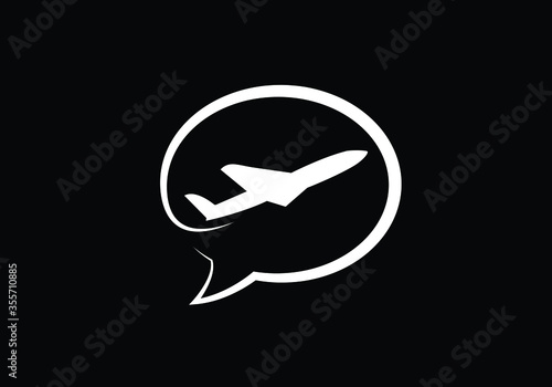 Aviation Letter A Logo, Aviation logo, Flying symbol. Flight icon