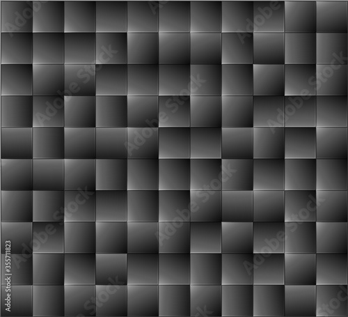 Pattern Tiled Wall Background. Seamless Geometric 3D Design.