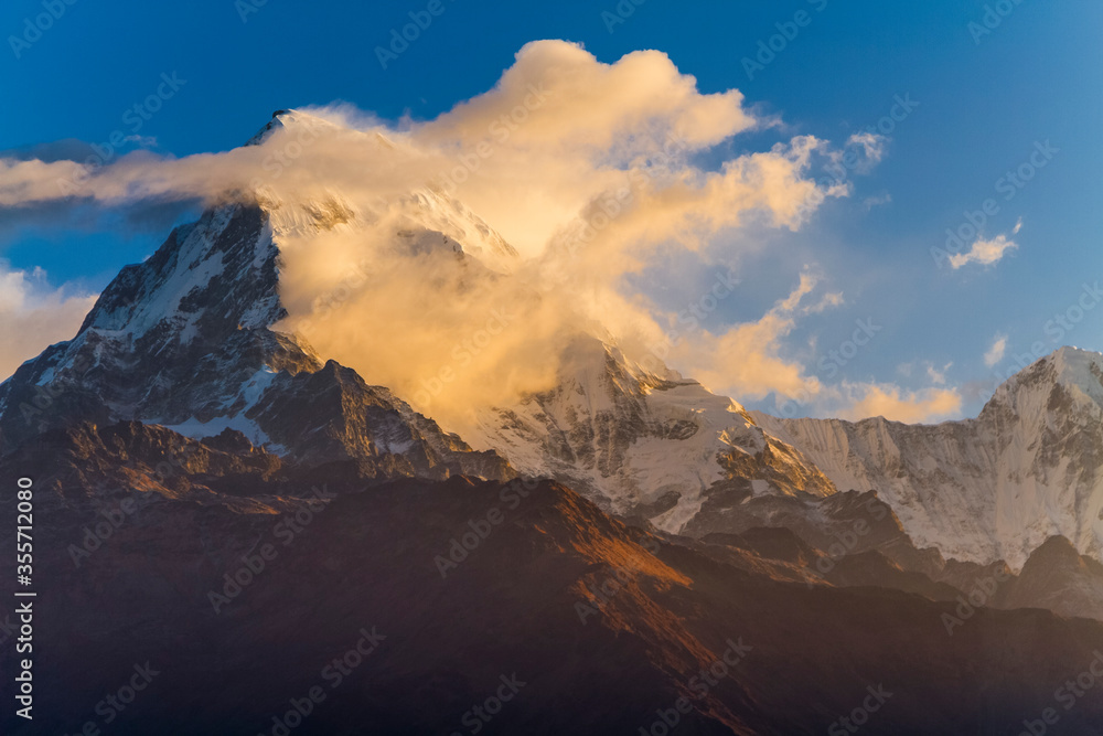 Annapurna mountains from Poon Hill viewpoint, Nepal
