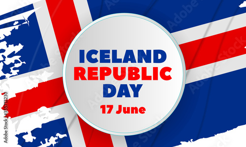 Icelandic Republic Day (Icelandic: Þjóðhátíðardagurinn). Iceland national day. Is an annual holiday in Iceland which commemorates the foundation of The Republic of Iceland 17 June 1944. 