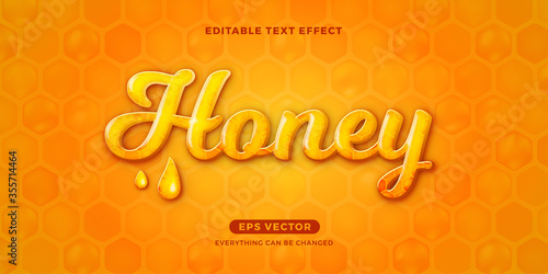 Honey editable text vector