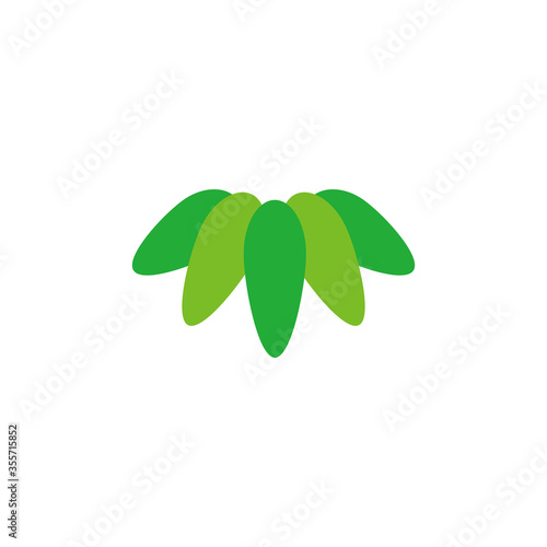 [Bamboo leaf] vector icons

