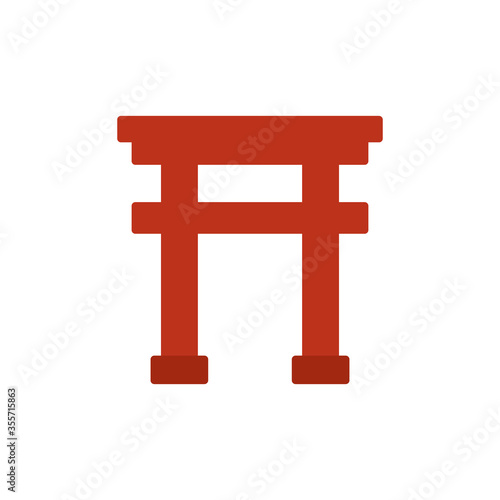 [torii gate] japanese shrine vector icons