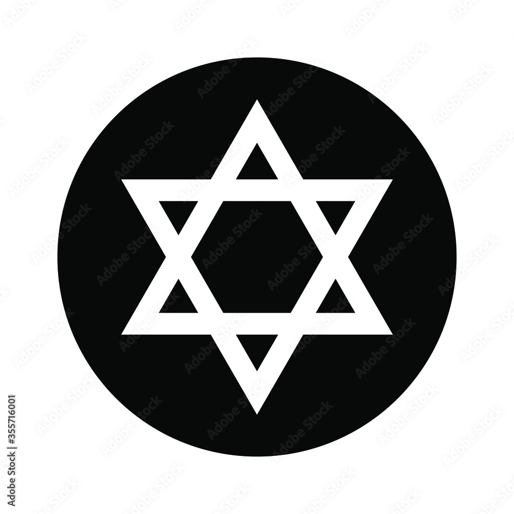 Star of David icon Jewish tradition biblical symbol isolated vector illustration Israel flag and national sign Star of David icon Jewish tradition biblical symbol isolated vector illustration Israel flag and national sign