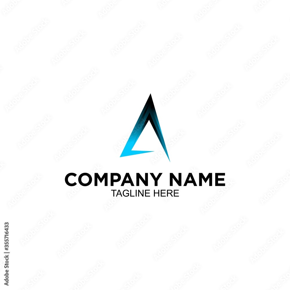 unique letter A logo design unique letter A logo design