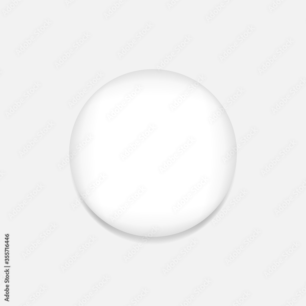Realistic mockup pin badges isolated on white background Realistic mockup pin badges isolated on white background