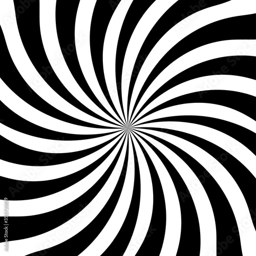 Black and white twirl background illustration swirl design vortex spiral vector