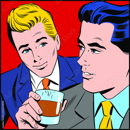 Two Men Checking Each Other Out