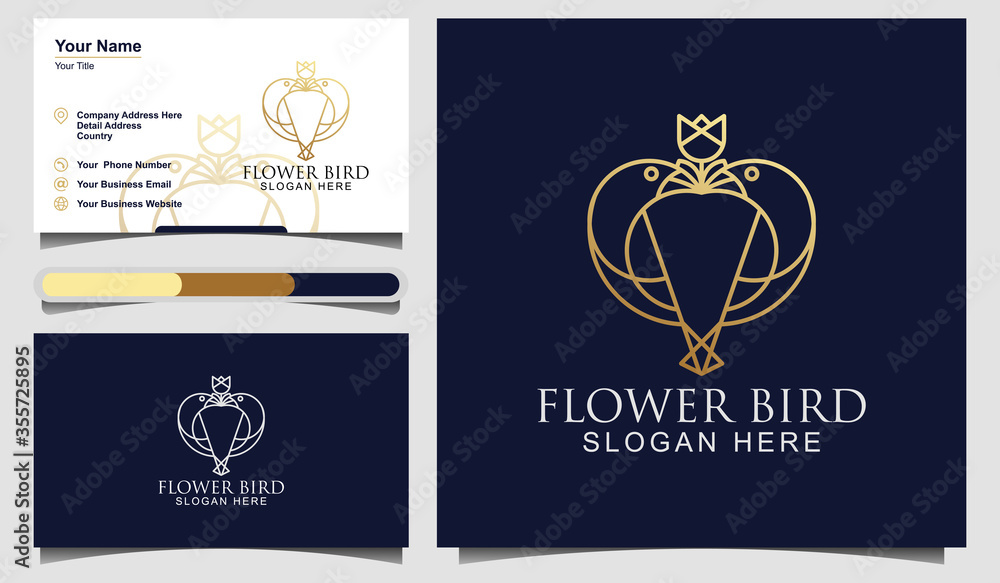 lineart of two birds and leaf logo. birds and leaf logo. bussines card, and icon design template. lineart of two birds and leaf logo. birds and leaf logo. bussines card, and icon design template.
