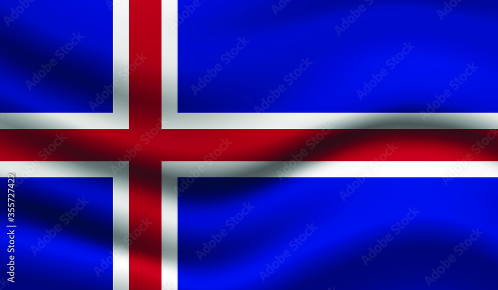 Fototapeta premium flag of iceland