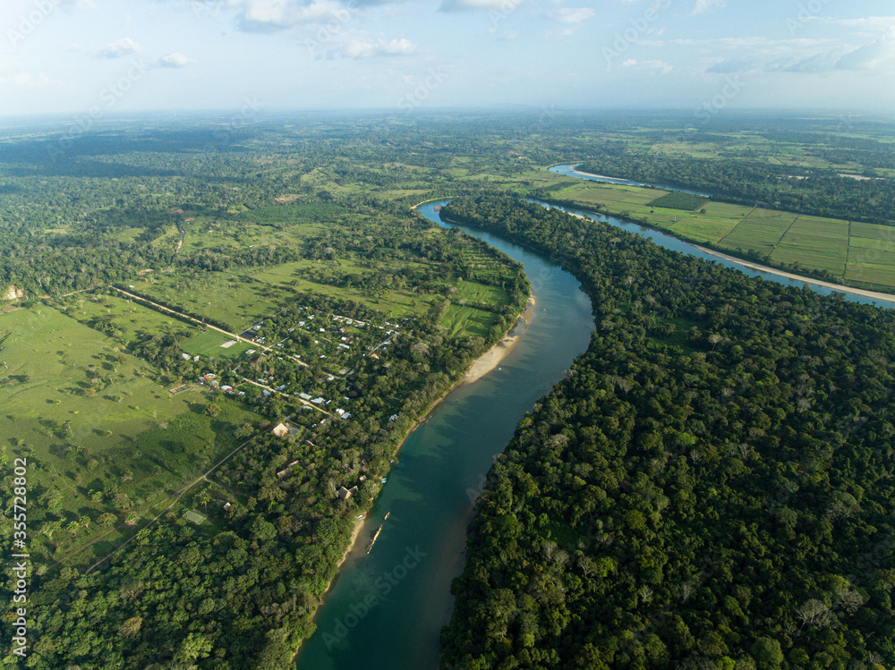 morning in the mountains at montes azules nature reserve chiapas mexico aerial view morning in the mountains at montes azules nature reserve chiapas mexico aerial view