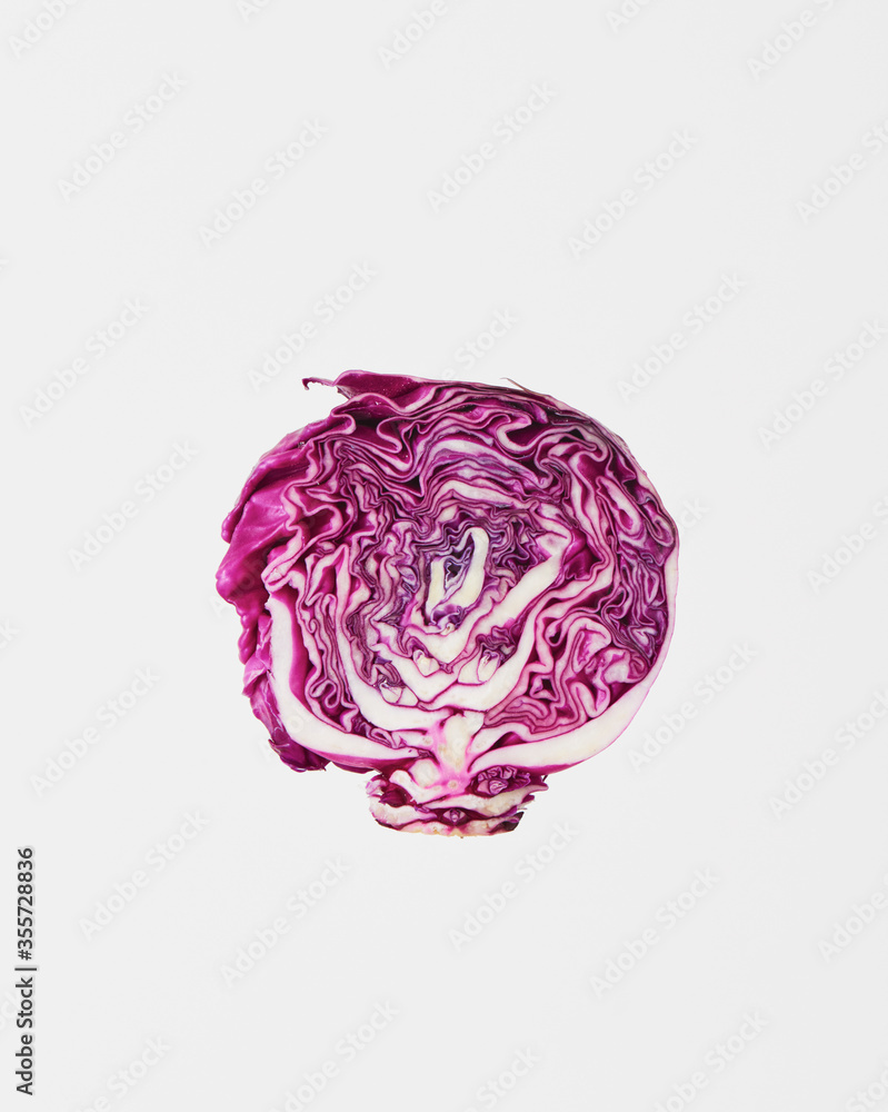 Red cabbage on white Red cabbage on white