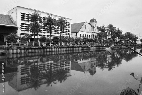 River Old town Jakarta, Indonesia photo