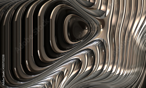 abstract futuristic scifi metal art 