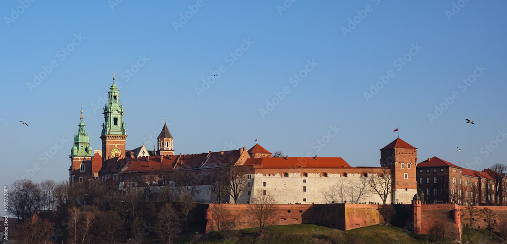 Fototapeta Wawel castle in Krakow, Poland, the first UNESCO World Heritage Site in the world