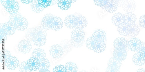 Light Purple vector natural backdrop with flowers.