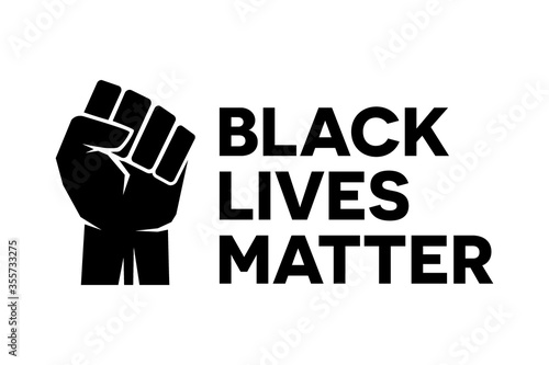 Black Lives Matter Bumper Sticker symbol illustration