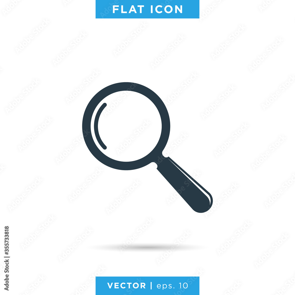 Magnifying Glass Icon Vector Design Template Magnifying Glass Icon Vector Design Template