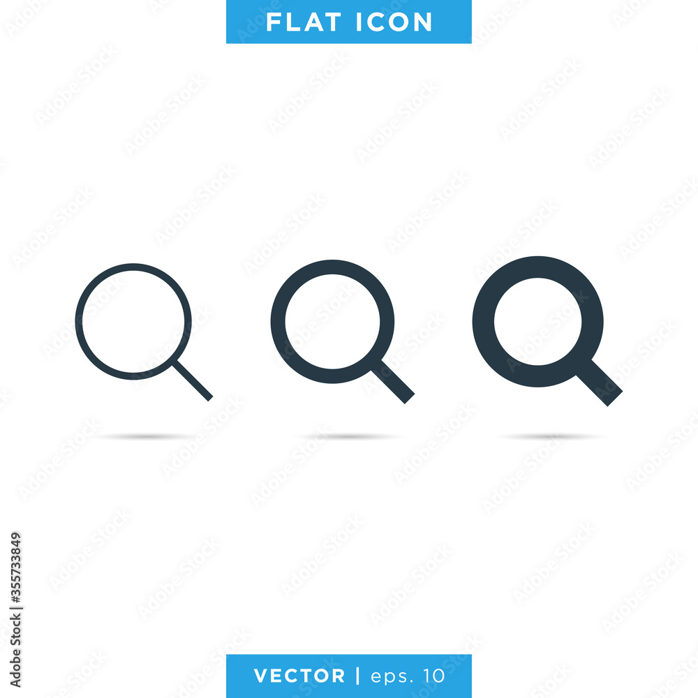 Magnifying Glass Icon Vector Design Template Magnifying Glass Icon Vector Design Template