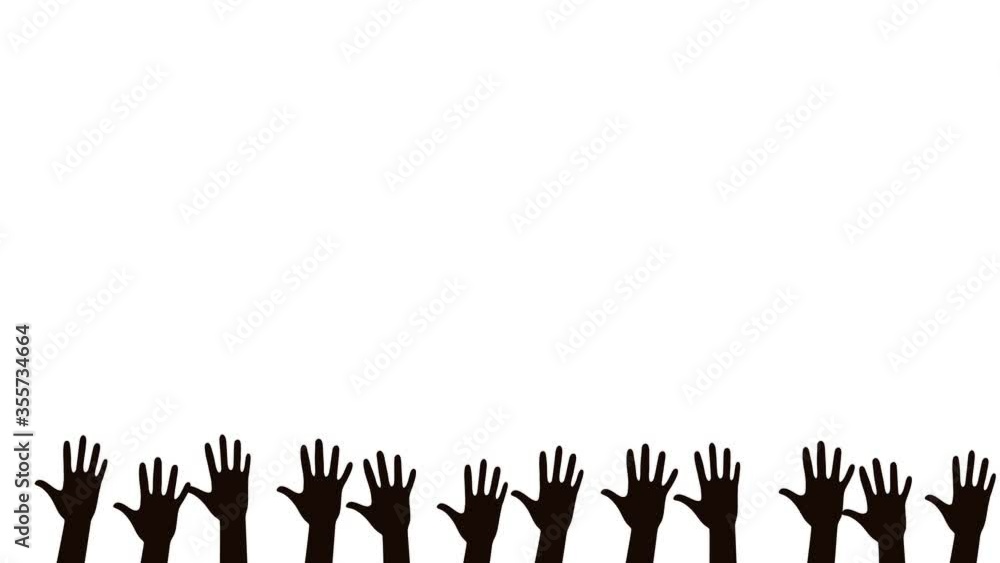 Black hands moving - animation on green background. BlackLivesMatter - international human rights movement sign. Black hands moving - animation on green background. BlackLivesMatter - international human rights movement sign.
