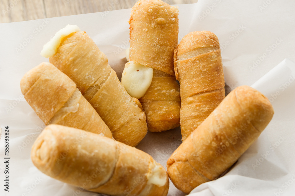 Tequeños authentic original Venezuelan appetizer. Deep fried filled ...