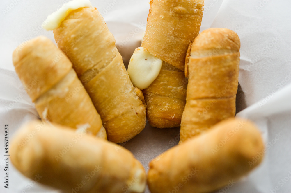 Tequeños authentic original Venezuelan appetizer. Deep fried filled ...