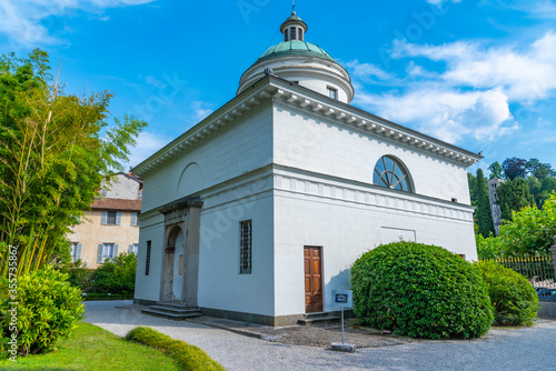 Chapel at Villa Melzi at Lake Como in Italy photo