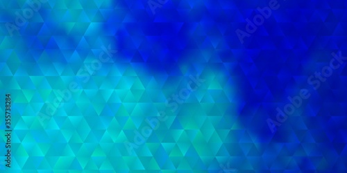 Light BLUE vector background with polygonal style.