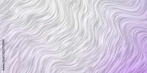 Light Purple vector template with curved lines. Abstract gradient illustration with wry lines. Template for your UI design.