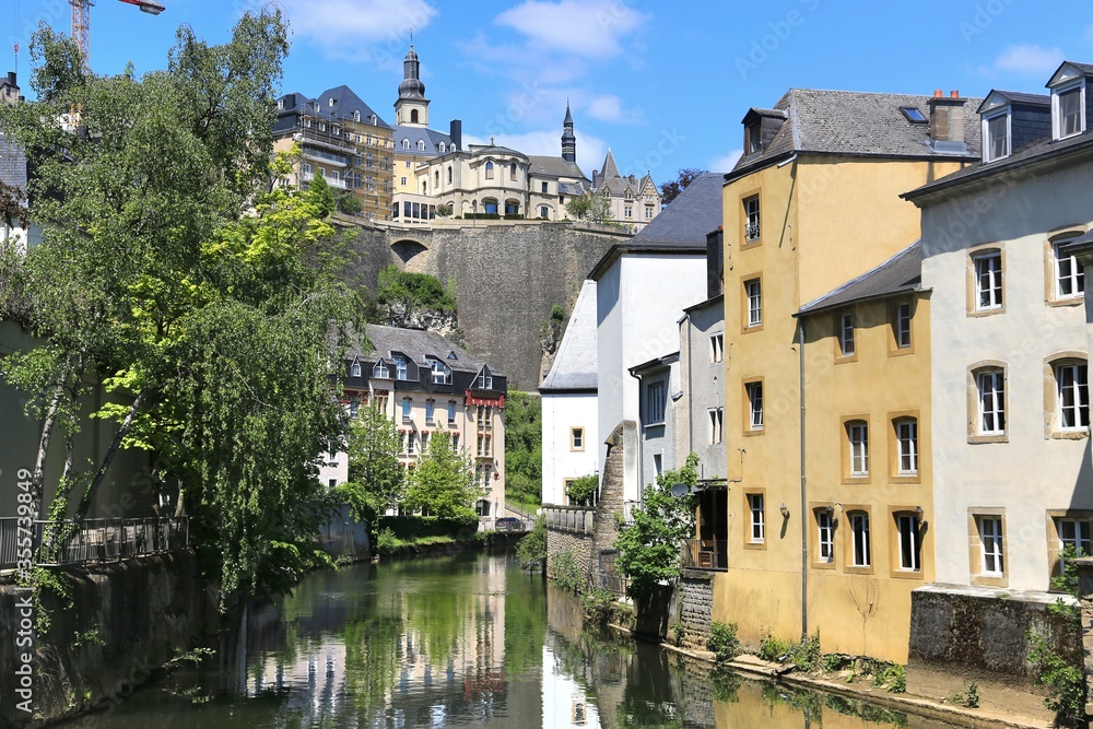 The view of center  in Luxembourg  city, Luxembourg
