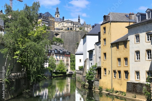 The view of center in Luxembourg city, Luxembourg