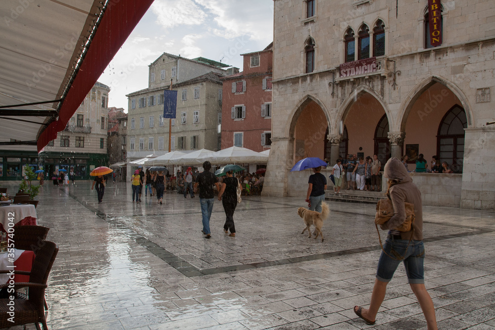 Plac starego miasta - Split, Chorwacja