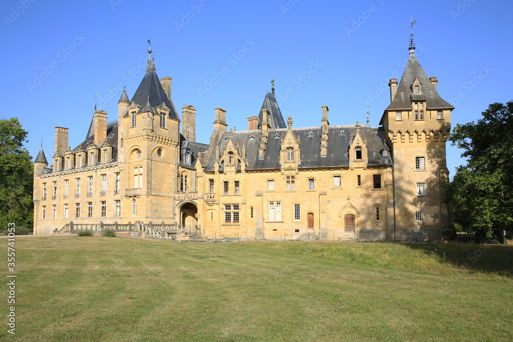 Prye Historic Château de Prye in Burgundy, France Stock Photo | Adobe Stock