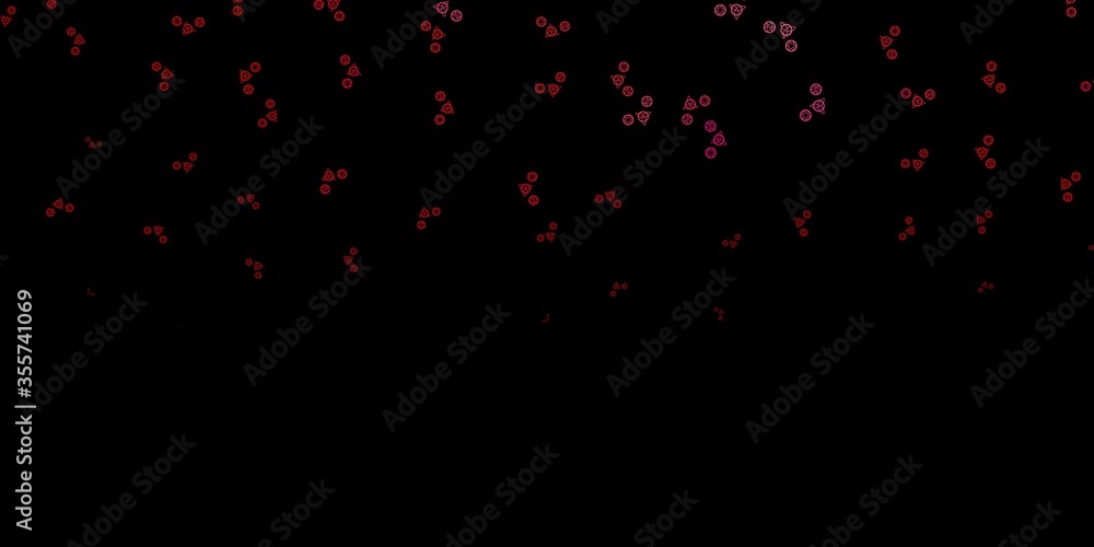 Dark Pink, Red vector template with esoteric signs. Dark Pink, Red vector template with esoteric signs.