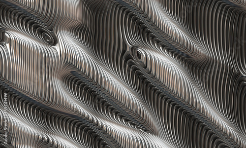 Wallpaper Mural futuristic scifi abstract art metal Torontodigital.ca