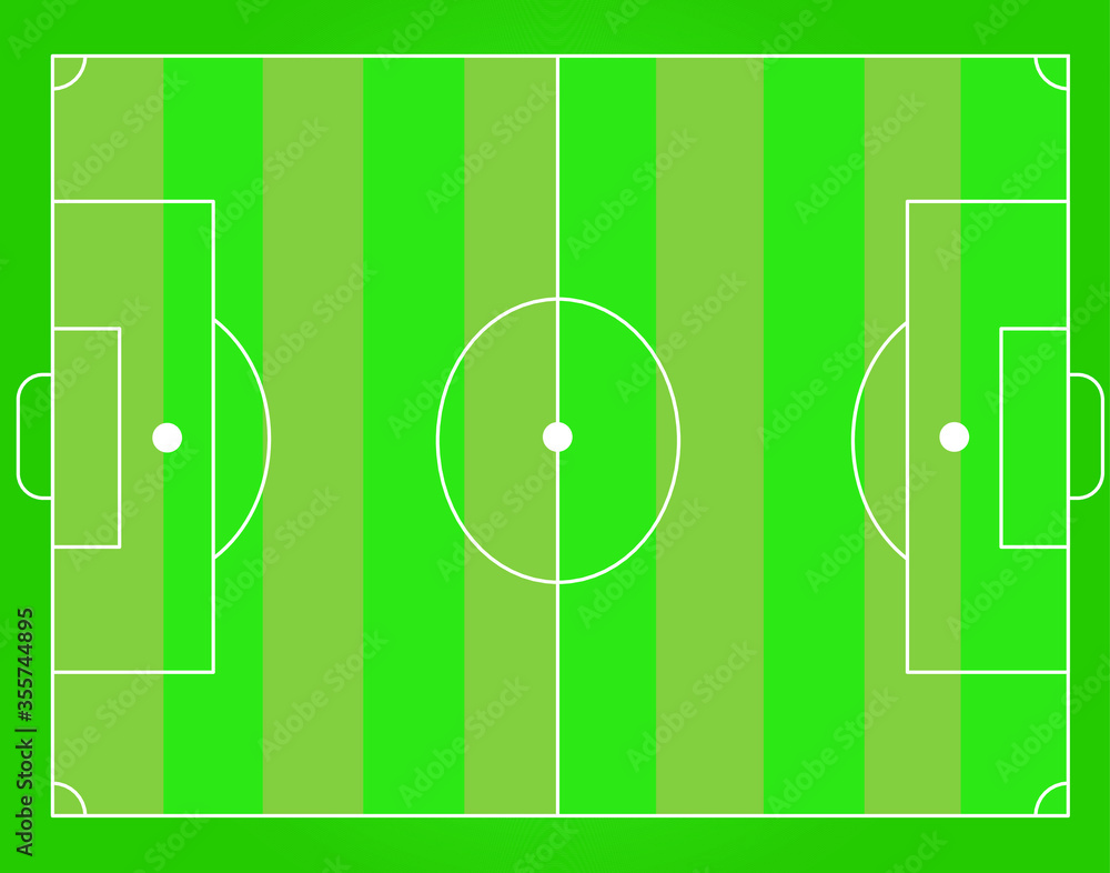 soccer field top view vector striped field soccer field top view vector striped field