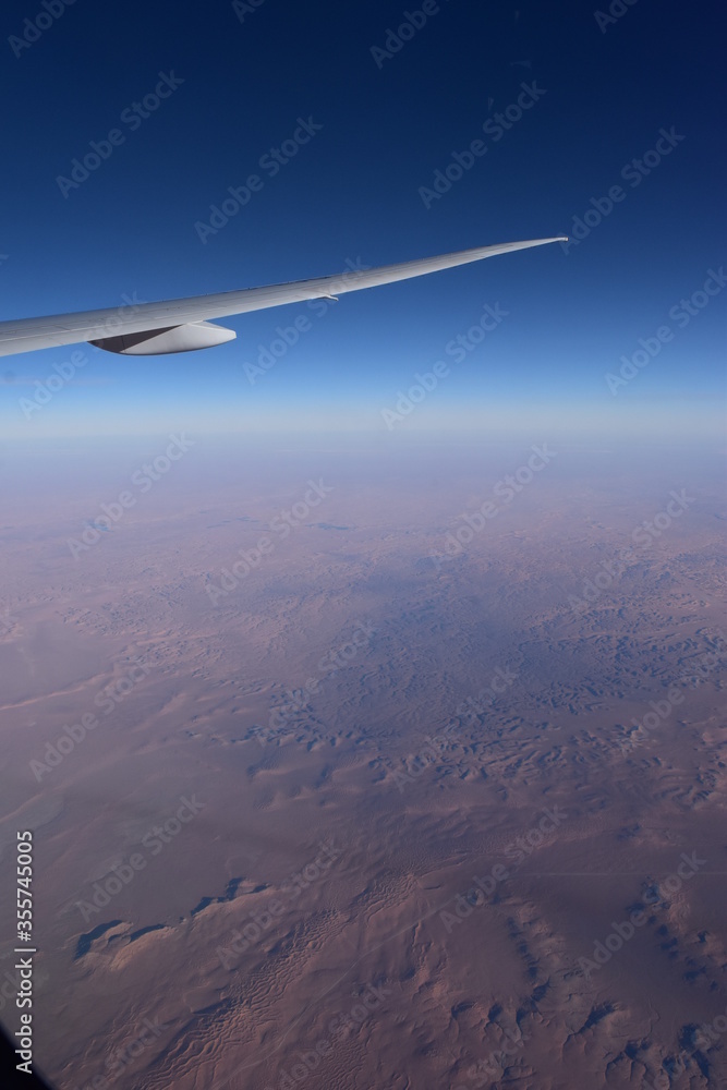 Vista desde la ventana del avión Vista desde la ventana del avión