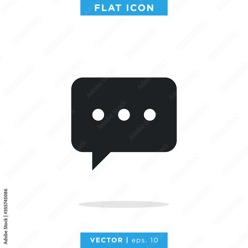 Speech Bubble Icon Vector Design Template. Chat Sign. Speech Bubble Icon Vector Design Template. Chat Sign.