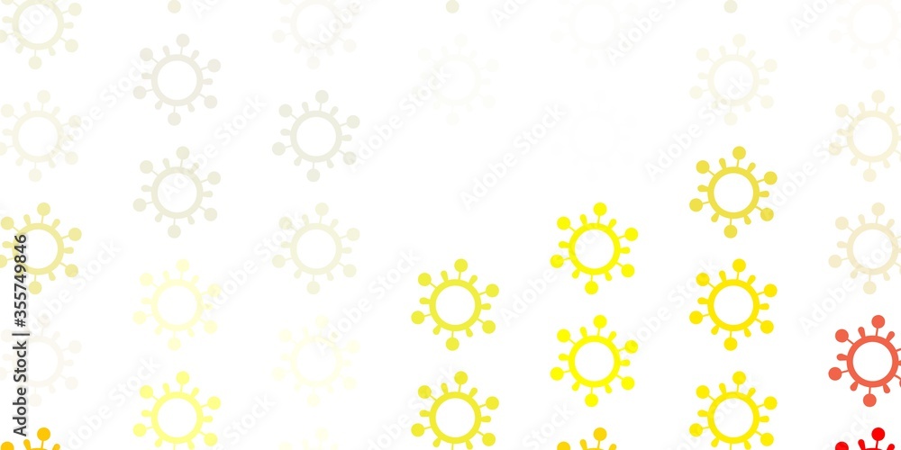 Light Orange vector texture with disease symbols. Light Orange vector texture with disease symbols.