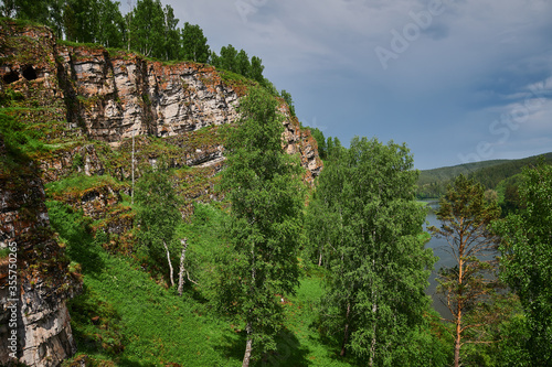 Republic of Bashkortostan, rivers, summer Idrisovskaya cave. photo