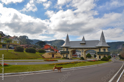 Gateway Portico Entrace of the City of Gramado, Rio Grande do Sul, Brazil